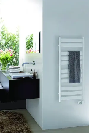 Zehnder Zeta elektrische badkamerradiator 1200 x 500 mm 500W wit ZETE-120-050/MQ - Rechtstreeks uit de fabriek